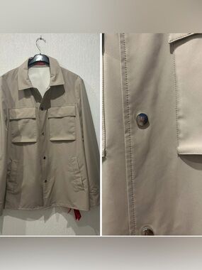 New Carolina Herrera Beige Men's Casual Jacket